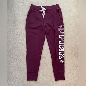 VS PINK Maroon Joggers